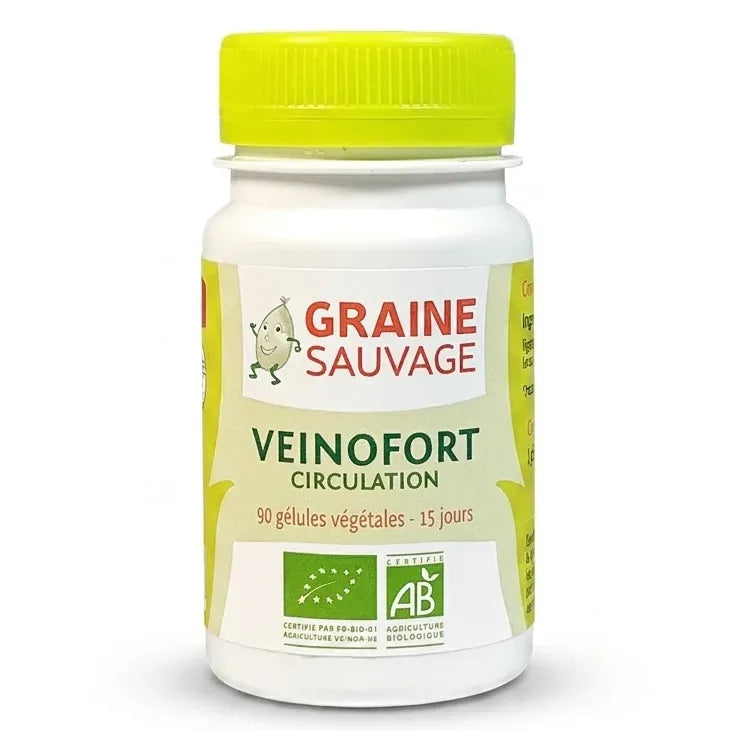 Veinofort Bio 90 gélules Graine Sauvage - Complément alimentaire naturel certifié bio