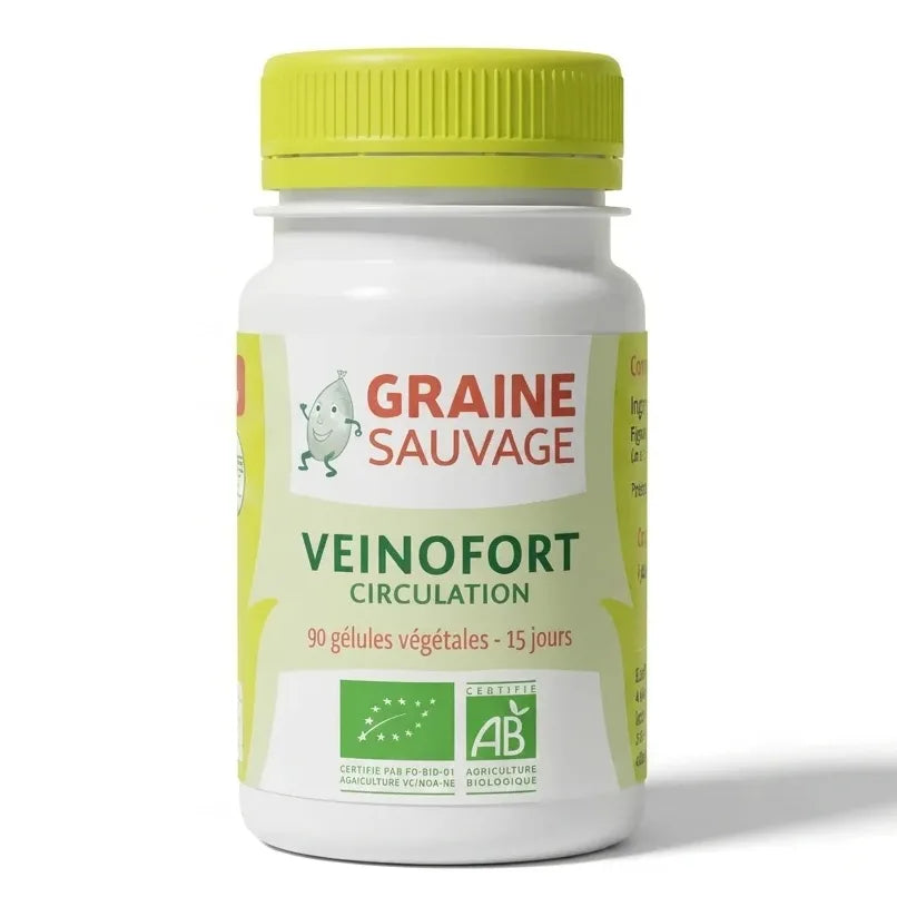 Veinofort Bio 90 gélules Graine Sauvage complément alimentaire circulatoire