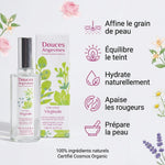 Virginale Lotion Douces Angevines avec 5 bénéfices : hydratation, teint équilibré, grain affiné, apaisement
