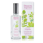 Virginale Lotion Douces Angevines flacon vaporisateur verre avec boîte packaging floral blanc