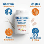 Vitamine B8 Biotine Vital Osmose 60 comprimés pour cheveux, ongles et peau