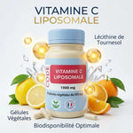 Vitamine C liposomale 1000mg en gélules avec lécithine de tournesol et ingrédients naturels
