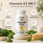 Vitamine K2 MK7 liposomale SFB 60 gélules avec bénéfices santé osseuse et cardiovasculaire