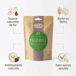Mûres blanches bio 150g avec bénéfices : fer, fibres, antioxydants, sans sucres ajoutés