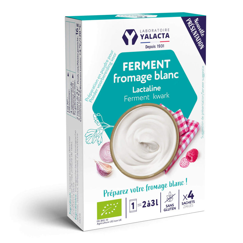 LACTALINE® pour Fromage blanc bio en sachets – Yalacta