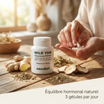 Gélules Yam Sauvage Dioscorea Villosa pour équilibre hormonal naturel, 3 par jour