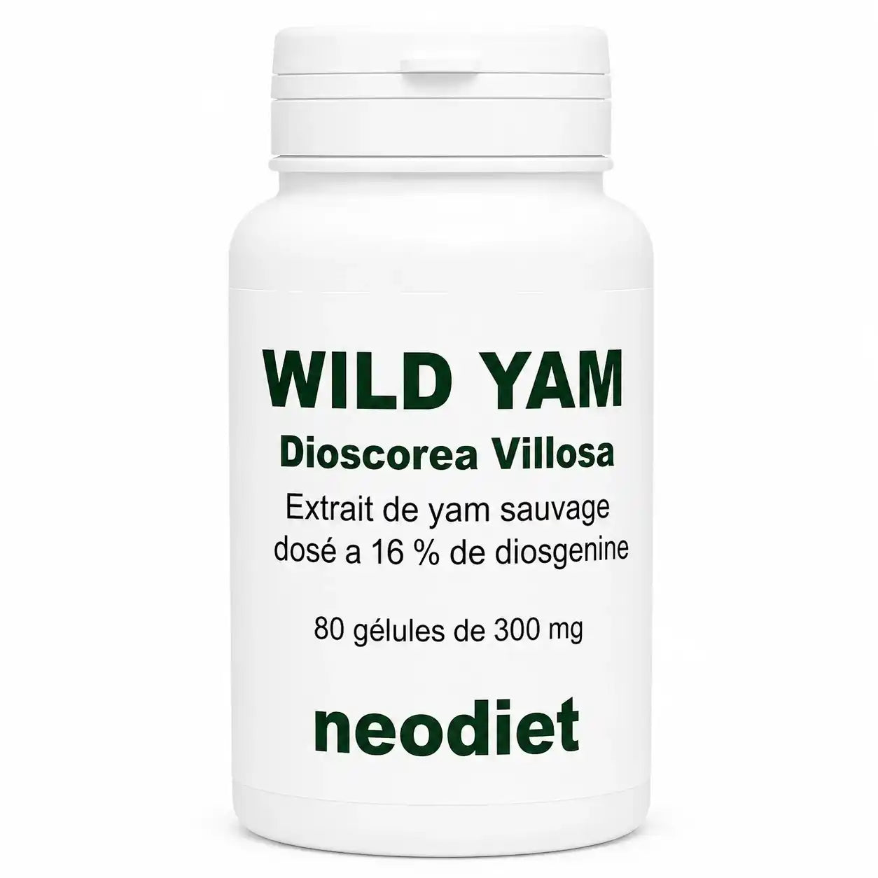 Flacon de 80 Gélules Yam Sauvage Dioscorea Villosa neodiet dosées à 300mg