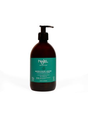 Savon d'Alep liquide 5% HBL de 500 ml de Najel
