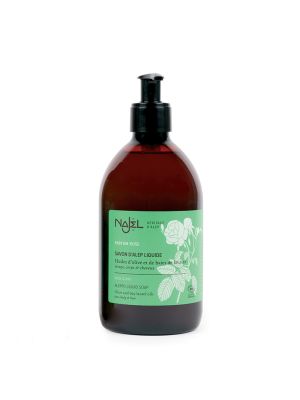 Savon d'Alep liquide au parfum rose de 500 ml de la marque Najel