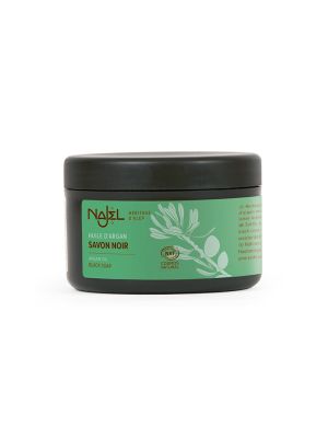 Savon noir à l'huile d'argan bio en pot de 180 g de Najel 