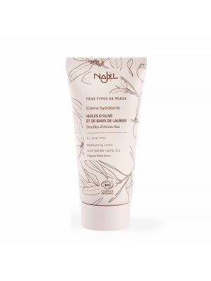 Crème hydratante visage certifiée bio en tube de 50 ml de la marque Najel