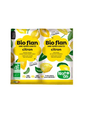Bioflan citron bio de la marque Nat Ali