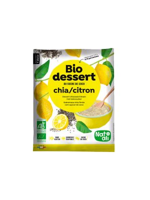 Sachet 60g  de crème dessert chia-citron en poudre de Nat Ali