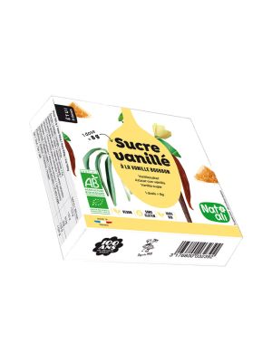 Etui de sucre vanillé bio Nat Ali - 8 doses de 8 grammes