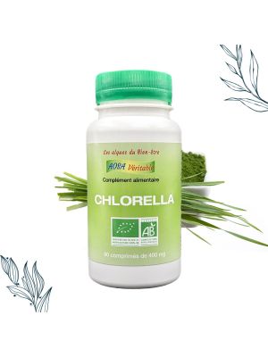 Chlorella bio vegan en comprimés de la marque Aosa Véritable