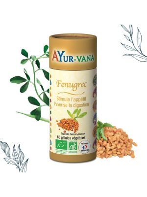 Fenugrec bio de 60 gélules Ayurvana