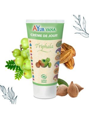 Crème de jour au Triphala certifiée bio de la marque Ayurvana