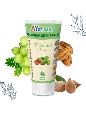 Gommage pour le visage au Triphala certifié bio en tube d'Ayurvana