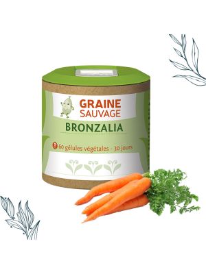 Pilulier de 60 gélules de Bronzalia de la marque Graine Sauvage