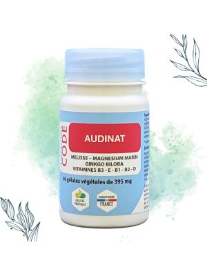 Audinat en pilulier de 60 gélules végétales de Laboratoire Code