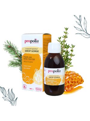 Sirop pour la gorge de 145 ml Propolis, Miel et Citron de la marque Propolia