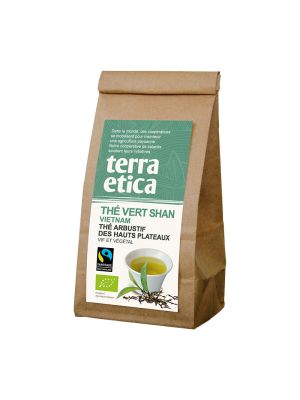 Thé vert shan 100g en sachet de la marque Terra Etica