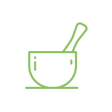 Pictogramme d'un bol et pilon