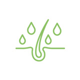 Pictogramme d'hydratation capillaire