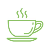 Pictogramme d'une tasse fumante